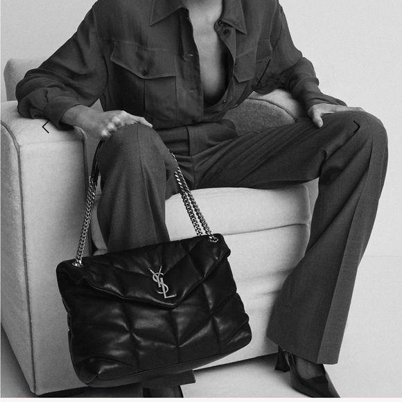 YSL PUFFER MEDIUM IN NAPPA LEATHER black - Picture 6 of 9